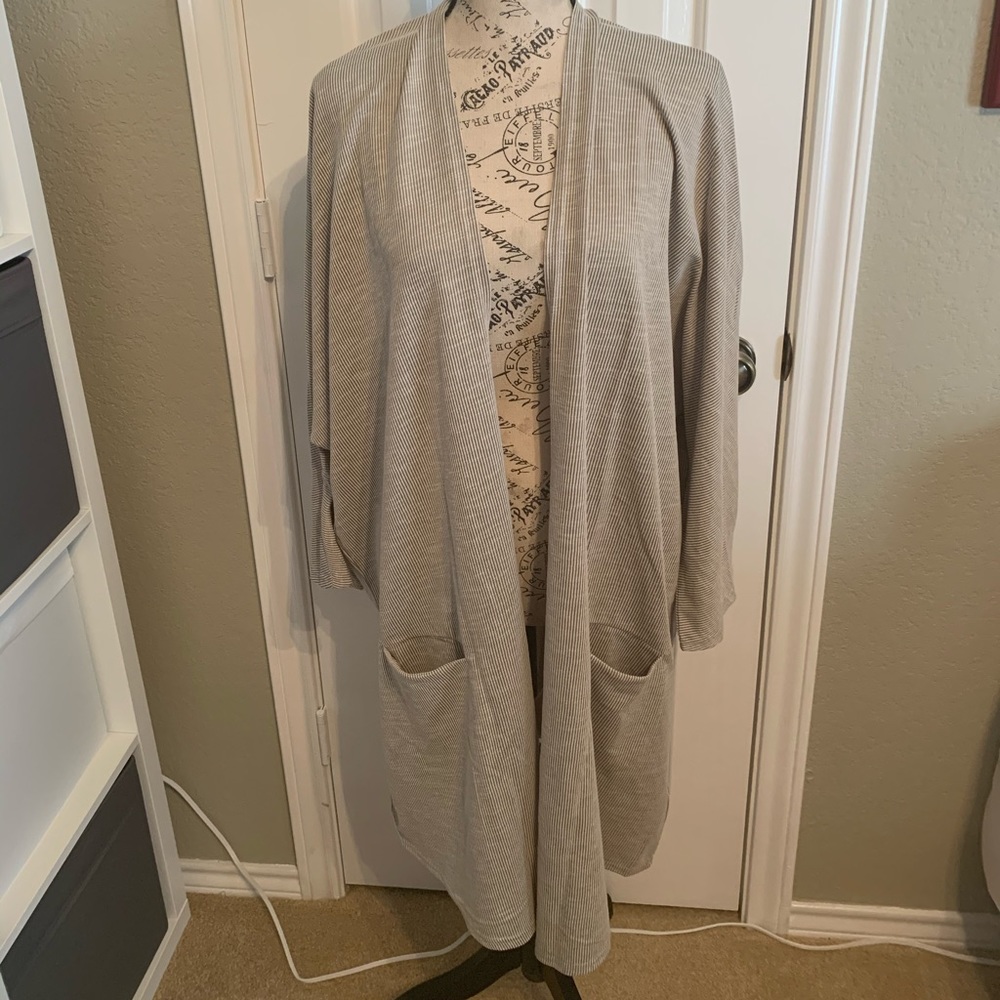 Donni Ribbed Cardigan Plus